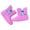 Pink, variant on Girls Rain Boots Kids Rainboots Toddler Glitter Waterproof Lightweight Easy-on Handles Outdoor