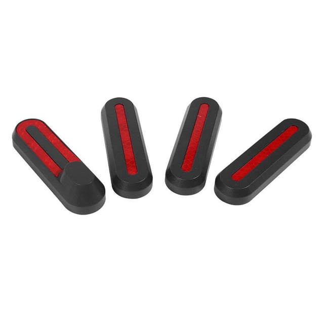 tamizeot Scooter Front Rear Wheel Cover Hubs Protective Case Reflective Sticker For Mijia M365 black 1Set