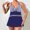 D_ Dark Blue, variant on UTSJKR Swim Suits for Women 2025 Plus Size Halter Backless Print Ladies Bathing Suits Tankini Modest Swim Dress with Boyshorts Red XL