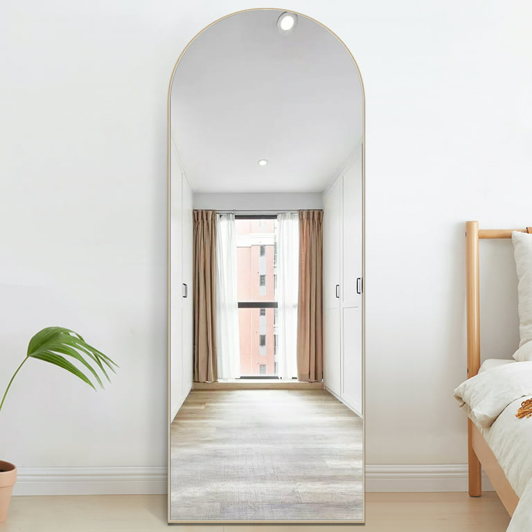 PexFix 65 in. x 22 in. Full Length Floor Mirror Arched Shape Full