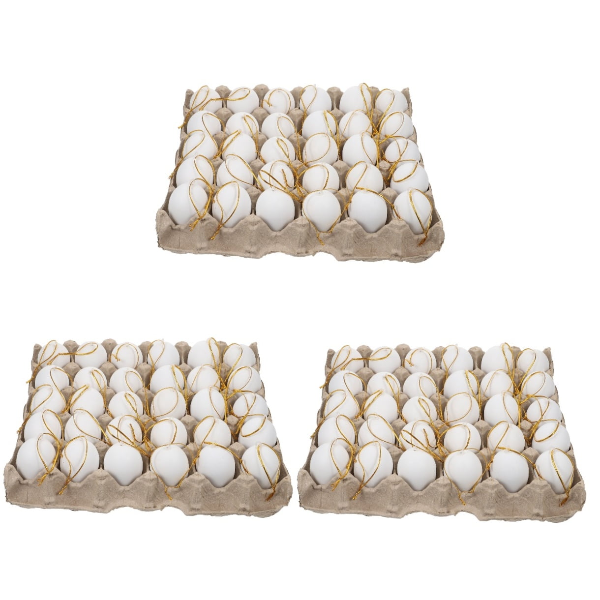 3 Sets Fake Eggs for Dying Simulated Tray Easter Decorating Tools