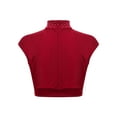 thumbnail image 5 of Doomiva Kids Girls Sleeveless Ballet Jazz Hip Hop Dance Tank Crop Tops Performance Costume Dancewear A Burgundy 16, 5 of 7