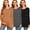 7-Dark Gray/Black/Orange(3 Pack), variant on Beaisland Women's Long Sleeve Maternity Shirts Basic Casual Pregnancy Top 3-Pack