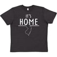 thumbnail image 3 of Inktastic It's Home- State of New Jersey Outline Youth T-Shirt, 3 of 5