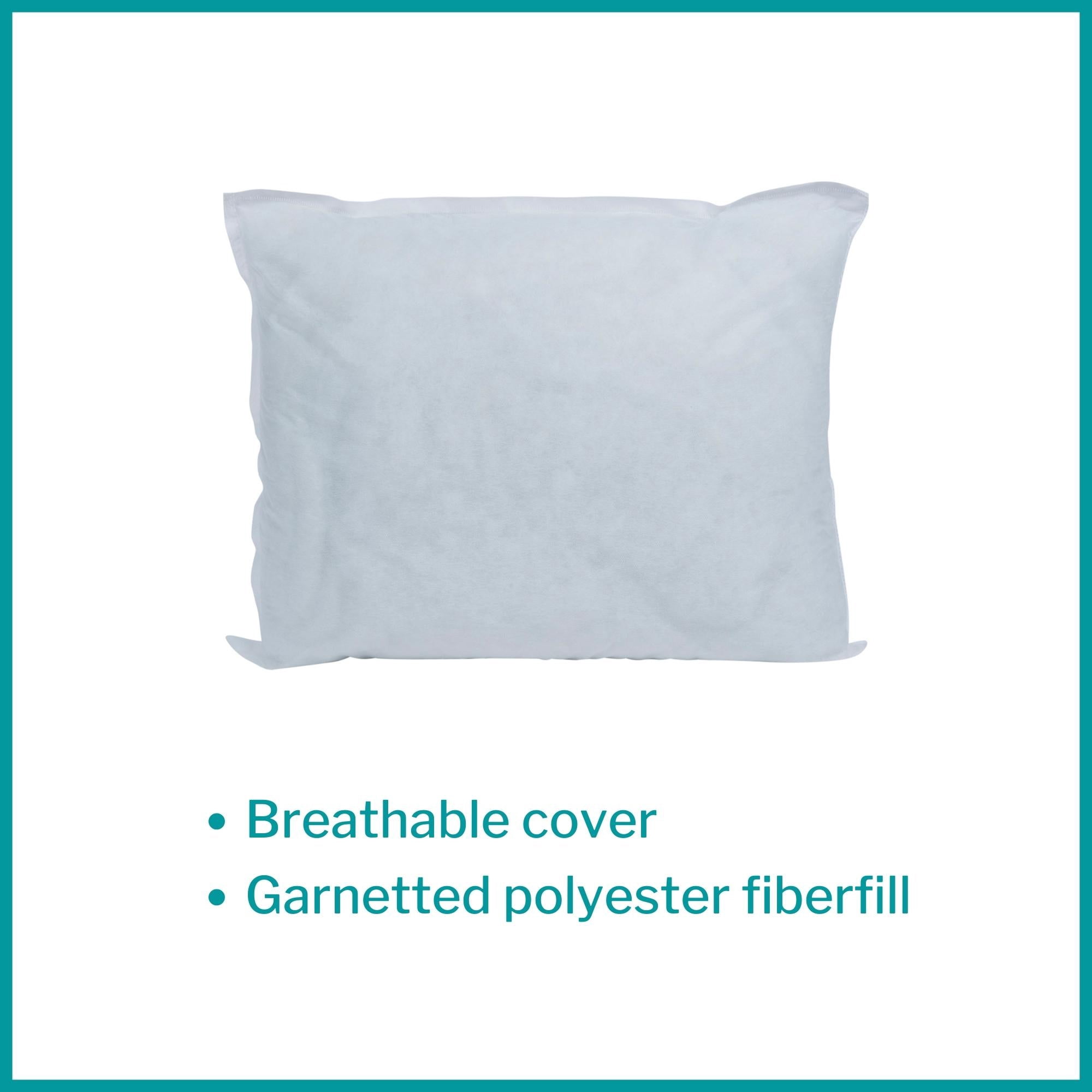 McKesson Disposable Bed Pillow - Standard Size Medical Pillows, 20 in x 26 in, 12 Ct