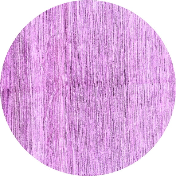 Ahgly Company Indoor Round Abstract Purple Contemporary Area Rugs, 4' Round