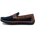 thumbnail image 3 of Aston Marc Men's Penny Loafer Shoes, Casual Slip-On Moccasins with Leather Detailing, Comfortable & Stylish, Sizes 8-13, 3 of 6