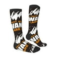 thumbnail image 4 of Lsque Not All Who Wander Are Lost4 Printed Crew Socks Men's Women's LightWeight Thin Casual Calf Socks ,Knee High Socks,Cotton Socks, 4 of 9