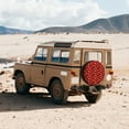 thumbnail image 5 of Haiem Spare Tire Cover , Wheel Cover with Red Skulls 1 printed, Camper Spare Tire Cover Fit for Jeep Wrangler Rv SUV Truck Travel Trailer-17 inch, 5 of 8