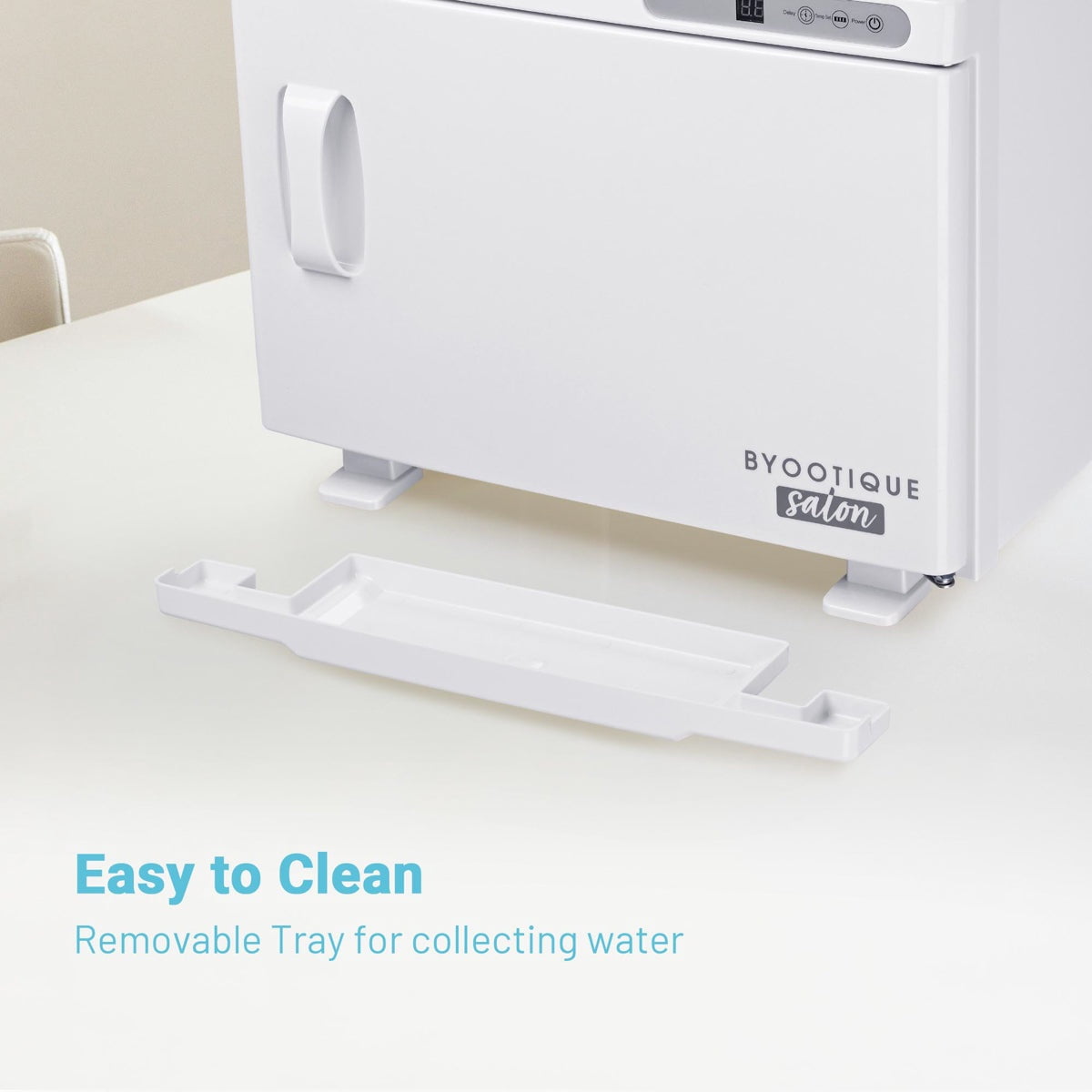 Yescom 23L Professional 2-in-1 Hot Towel Warmer & UV Sterilizer Cabinet with Dual Racks and Removable Drip Tray for Spas, Salons, and Home Use. White
