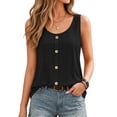 thumbnail image 2 of MOYIKO Tank Tops for Women Eyelet Crew Neck Sleeveless Tops Dressy Casual Trendy Flowy Summer Shirts Loose Fit, 2 of 7