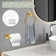 thumbnail image 4 of Hvxrjkn Stainless Steel Towel Ring and Toilet Paper Holder Set – Rust-Proof, Easy to Install for Bathroom, Restroom & Dressing Room, 4 of 8