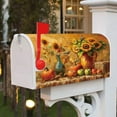 thumbnail image 4 of Autumn Sunflower Mailbox Cover Oil Painting Flower Pumpkin Harvest Bird Farm Magnetic Mailbox Covers Thanksgiving Mail Box Post Letter Cover Standard Size 18x21 Inch for Garden Yard, 4 of 6