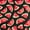 Noir, variant on Berkshire Home, Watermelon, Color Noir, 100% Polyester 54 inch Width Cut by Yard Indoor/Outdoor Fabric