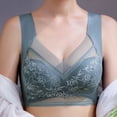 thumbnail image 6 of Women Large Bras Push Up Ice Silk Seamless upper Bralette Lace Wireless Summer Bras Plus Size Top Lingerie Underwear, 6 of 8