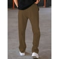 thumbnail image 2 of Mens Stretch Golf Pants Quick Dry Lightweight Casual Pants with Pockets Golf Dress Pant Stretch Work Business Casual Comfy Trousers Brown 3XL, 2 of 5