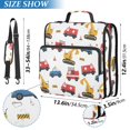 thumbnail image 3 of Cartoon Vehicles Binder Bag 3 Ring Binder Bag,Large Capacity Durable Binder Organizer Bag, 3 of 8