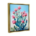 thumbnail image 4 of Stupell Industries Southwestern Cactus Flowers Botanical & Floral Painting Gold Floater Framed Canvas Art Print Wall Art, 17 x 21, 4 of 10