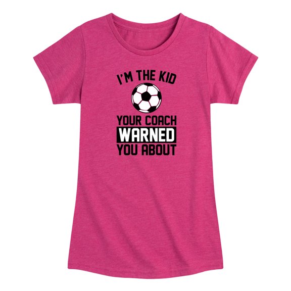 Instant Message - Kid Coached Warned You About Toddler Short Sleeve Graphic T-Shirt