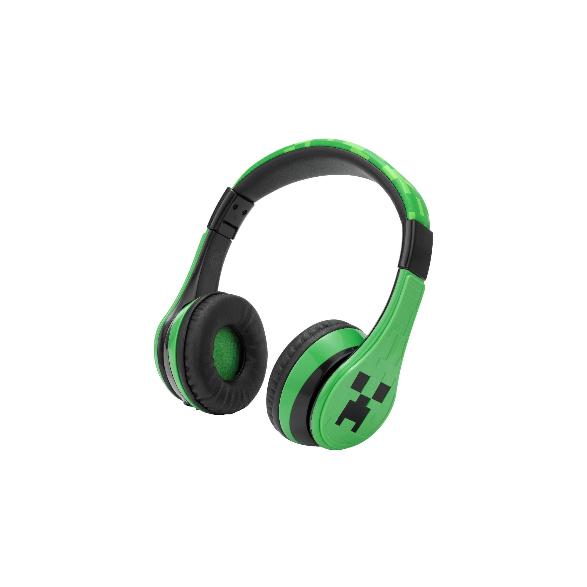 eKids Minecraft Kids Bluetooth Headphones, Wireless Headphones with Microphone Includes Aux Cord