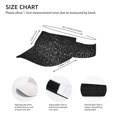thumbnail image 3 of Fotbe Black And White Dotted Visera Deportiva con Diseño, Gorra Abierta Ajustable de Algodón para Mujer y Hombre, 3 of 7