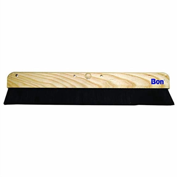 Bon Tool 22-254 Concrete Finish Brush – 36-Inch Wood Block with Soft Horsehair Bristles