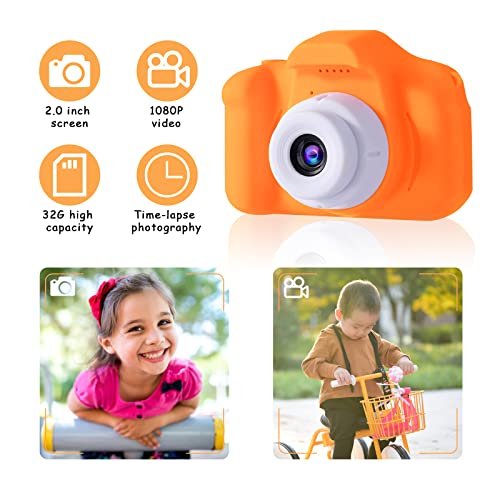 Cámara digital portátil HD para niños, regalo de cumpleaños para niños de 3 4 5 6 7 8 9 añ ZMKHJJG ZMKHJJG