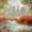 Autumn City View, variant on Elephant Stock City Abstract Wall Art - Horizontal Multi Panel Canvas - Living Room Wall Decor - City Multi Panel - Black And Brown Decor - 23" x 14"