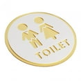 thumbnail image 4 of Toilet Door Sign Restroom Sign Acrylic Toilet Symbol Bathroom Symbols Bathroom Sign for Shop Office Washroom Hotel Style C, 4 of 9