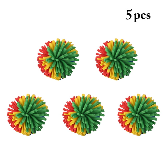 5 Pcs Jouets pour Chats Balles Colorées Jouet de Dentition pour Chatons Chats