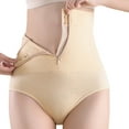 thumbnail image 1 of PMVFHDE High Waist Zipper Hook Body Postpartum Abdominal Control Womens Underwear For, 1 of 7