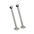 thumbnail image 1 of tredstone 2x Stainless Steel Wardrobe Pipe Lever Bracket Closet Rod Holder 400mm, 1 of 9