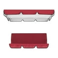 thumbnail image 2 of DEBGFS Ensemble de Balançoire de Patio Housse de Coussin Imperméable pour Balançoire de Patio pour Siège de Balançoire 3 Personnes Jardin Extérieur, Rouge, 2 of 8