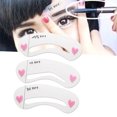 thumbnail image 3 of Trayknick 3Pcs Eyebrow Stencils Assistant Easy to Use Silicone Practical Eyebrow Stencil Molds for Makeup Novice, 3 of 12