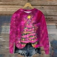 thumbnail image 5 of CaComMARK PI Christmas Sweater Women Christmas Tree Casual Knitted Tops Round Neck Long Sleeve Pullover Multicolor 14(3XL), 5 of 5