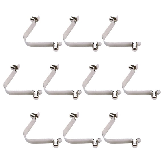 UPOUART 10Pcs Replacement Stainless Steel Spring Clips for Pool Cable Compatible with Cleaning Nets