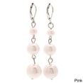 thumbnail image 3 of Alexa Starr 4418-EP-Grey Graduated 3-tier Faux Pearl Drop Earrings, 3 of 5