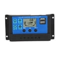 thumbnail image 2 of Controlador De Panel Solar 30A, Múltiples Protecciones USB Dual Control PWM De 3 Niveles Carga Controlador De Carga Solar Universal 30A Para Paneles Solares De 12V/24V, 2 of 7