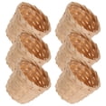 thumbnail image 4 of Cesta de almacenamiento tejido de 6 piezas Cesta de bambú de bambú Sundries Cesta de canasta Contenedor de flores, 4 of 5