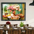 thumbnail image 3 of Cuadros Decorativos Florero flor 5D DIY diamante pintura kits resina cuadrado completo hogar pared arte Tmvgtek embutido en tela, 3 of 7