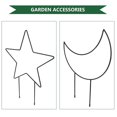thumbnail image 2 of Gardening Trellis Iron Plant Support for Flower Pots Outdoor Indoor Black 2Pack, 2 of 4