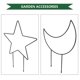 thumbnail image 2 of Gardening Trellis Iron Plant Support for Flower Pots Outdoor Indoor Black 2Pack, 2 of 4