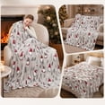 thumbnail image 3 of 2‑in‑1 Christmas Gnome Print Throw Blanket, 28"x40"Soft Cozy Fleece Blanket, Non-shed All‑Season Suitable Washable for Couch Sofa Bed Living Room Home Decor Warm Lightweight Decorative Wrap, 3 of 6