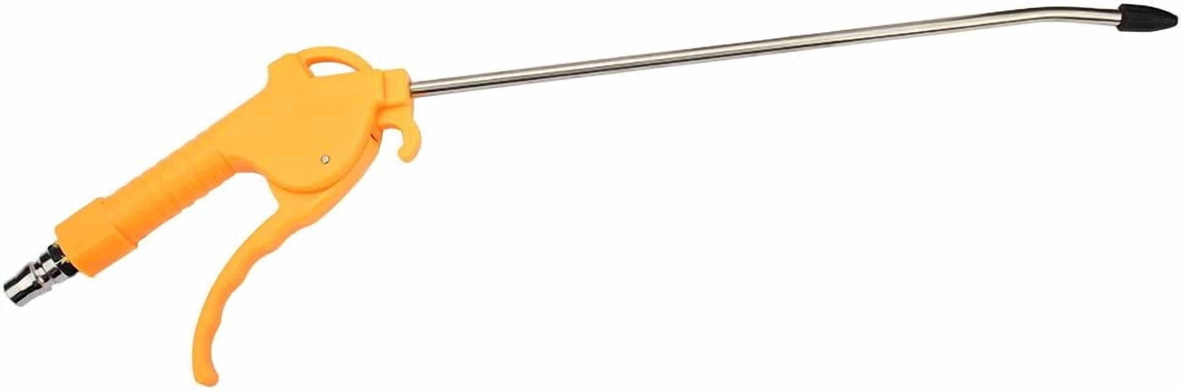 MKEUDQ-11" Nozzle Air Blow Gun Stainless Steel High Pressure Dust Blower Gun with Removable Rubber Tip for Computer Hosts Car Engine