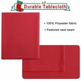 thumbnail image 4 of DWCN Red Tablecloth Square - Wateproof and Spillproof Kitchen Christmas Washable Polyester Table Cloth for Dining Room, 54 x 54 Inch, 4 of 6