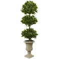 thumbnail image 1 of Nearly Natural 5949 5.5 in. Triple Bay Leaf Topiary Artificial Tree in Urn, 1 of 1