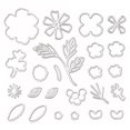 thumbnail image 1 of Troqueles de corte de Metal para álbum de recortes, sello de flor de hoja de silicona transparente DIY en relieve Likrtyny Arte deco, 1 of 9