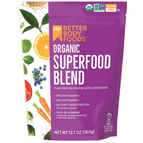 Betterbody Foods Organic Superfood Powder, 12.7 Oz