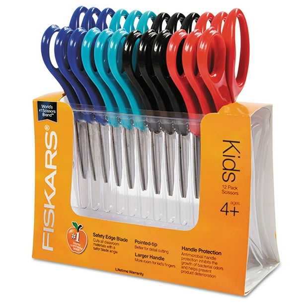 Tijeras Fiskars 194300 Back to School Kids, paquete de 12