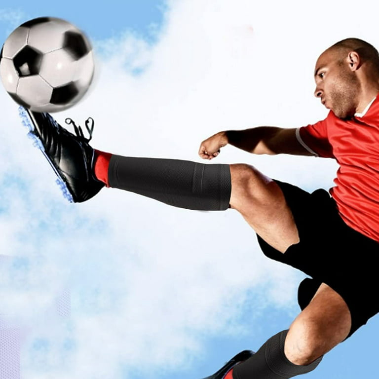 1 Pair Soccer Shin Guard Sock, Leg Performance Support Football